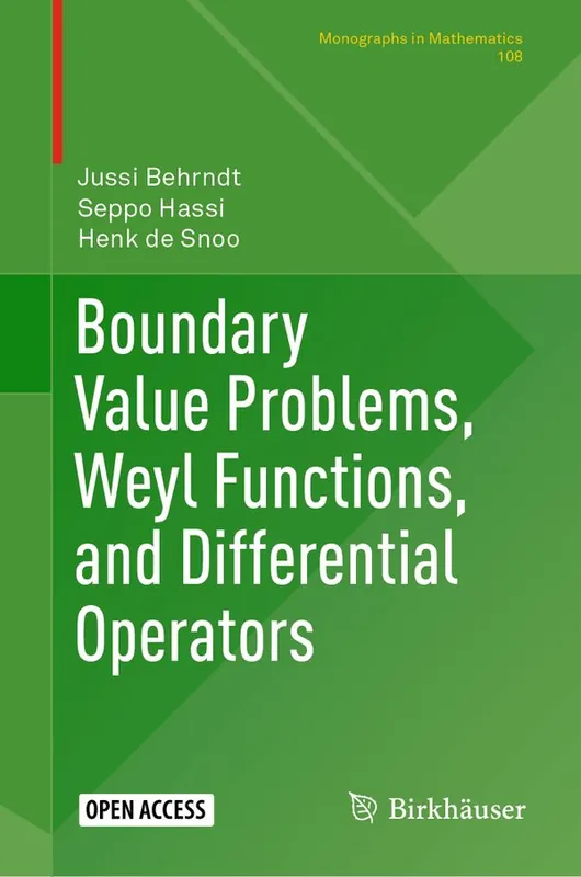 Boundary Value Problems, Weyl Functions, and Differential Operators | 1:a upplagan Kampanj