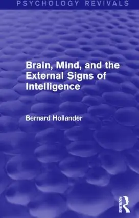 Brain, Mind, and the External Signs of Intelligence | 1:a upplagan Rabatter