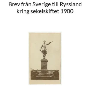 Fri frakt Brev från Sverige till Ryssland kring sekelskiftet 1900 | 1:a upplagan
