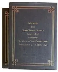 Beställ idag Matrikel för Skara Trivial Schola [1749–1809] | 1:a upplagan