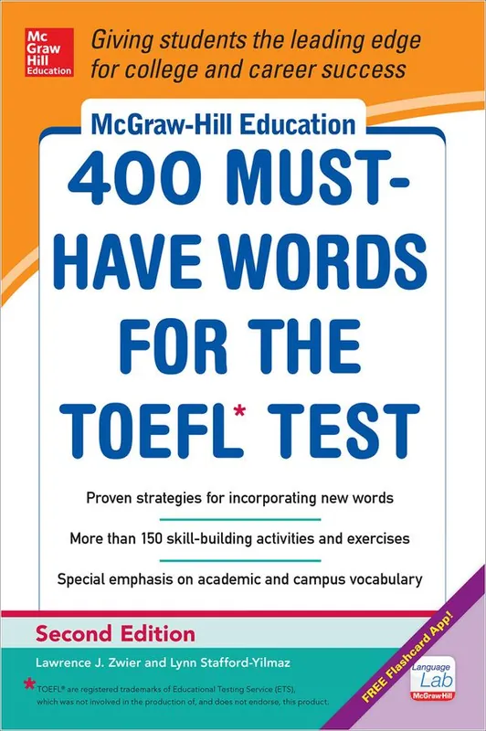 Rabatt McGraw-Hill Education 400 Must-have Words for the TOEFL | 0:e upplagan