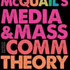Snabb leverans Mcquails media and mass communication theory | 7:e upplagan