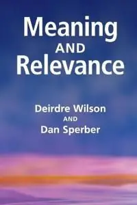 Meaning and Relevance | 0:e upplagan Outlet