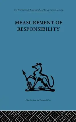Snabb frakt Measurement of Responsibility | 1:a upplagan