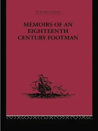 Lågt pris Memoirs of an Eighteenth Century Footman | 1:a upplagan