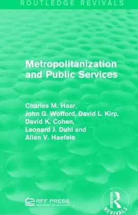 Bästa pris Metropolitanization and Public Services | 1:a upplagan