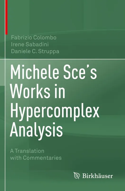 Michele Sce's Works in Hypercomplex Analysis | 1:a upplagan Rabatter