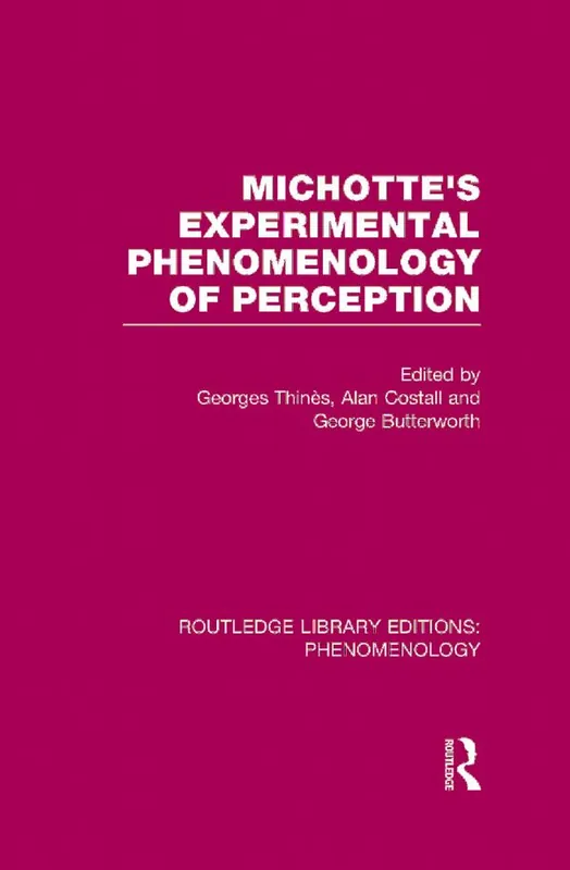 Michotte's Experimental Phenomenology of Perception | 1:a upplagan Beställ nu