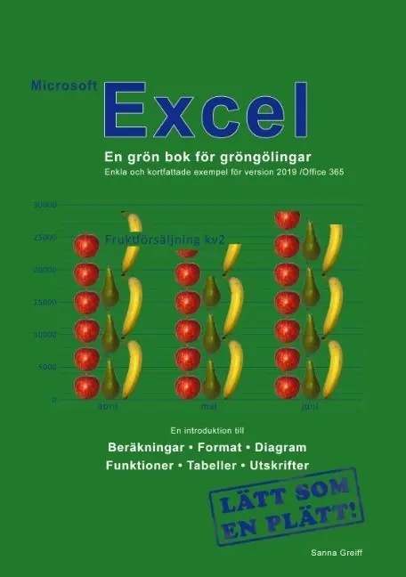 Microsoft Excel : en grön bok för gröngölingar - för version 2019 / Office 365 | 2:a upplagan Lägg i varukorgen