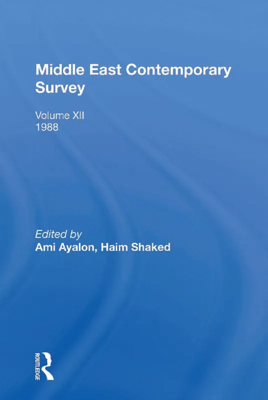 Snabb frakt Middle East Contemporary Survey, Volume Xii, 1988 | 1:a upplagan