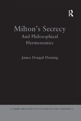 Handla nu Milton's Secrecy | 1:a upplagan
