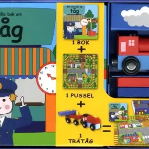 Populär Min lilla station (bok, pussel och trätåg) | 1:a upplagan