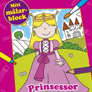 Mitt målarblock : Prinsessor | 1:a upplagan Säker betalning
