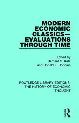Modern Economic Classics-Evaluations Through Time | 1:a upplagan Endast denna vecka