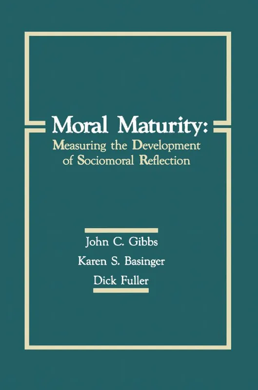 Kampanjpris Moral Maturity | 1:a upplagan