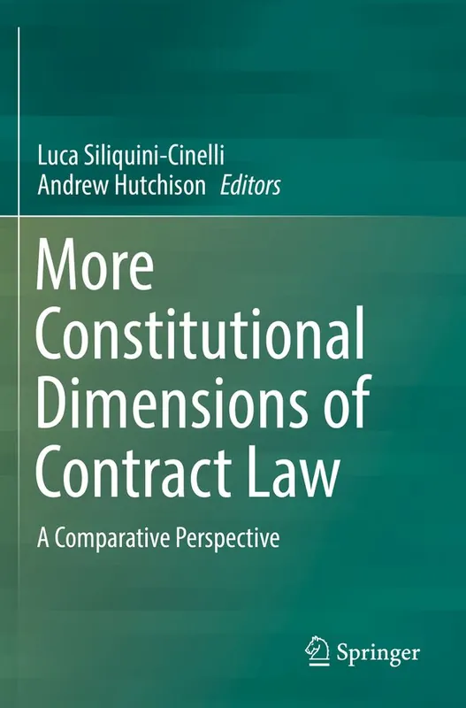 Nyhet More Constitutional Dimensions of Contract Law | 1:a upplagan