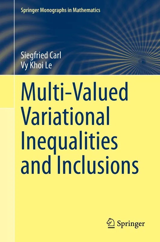 Multi-Valued Variational Inequalities and Inclusions | 1:a upplagan Fri frakt
