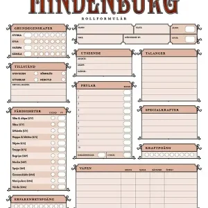 Mutant: Hindenburg Rollformulärsblock | 0:e upplagan Rabatter