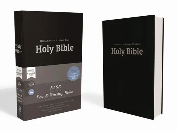 Extra rabatt NASB, Church Bible (Pew Bible), Hardcover, Black, 1995 Text, Comfort Print | 0:e upplagan