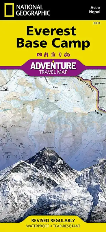 National Geographic Adventure Map Everest Base Camp, Nepal | 0:e upplagan Begränsat antal