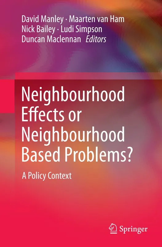 Neighbourhood Effects or Neighbourhood Based Problems? | 1:a upplagan Beställ nu