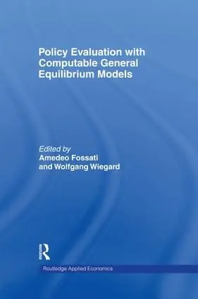 Policy Evaluation with Computable General Equilibrium Models | 1:a upplagan Rabatt