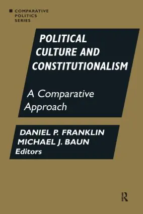 Political Culture and Constitutionalism: A Comparative Approach | 0:e upplagan Utförsäljning