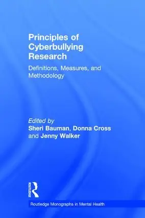 Fri frakt Principles of Cyberbullying Research | 1:a upplagan