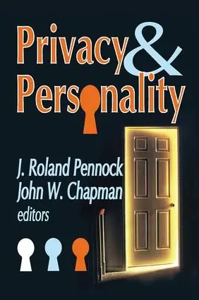 Privacy and Personality | 1:a upplagan Kampanjpris