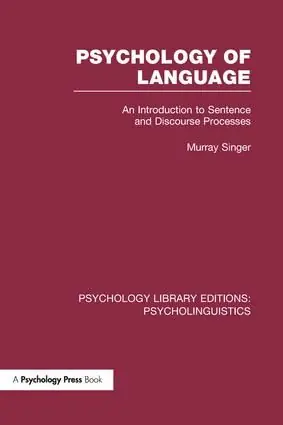 Psychology of Language (PLE: Psycholinguistics) | 1:a upplagan Lågt pris