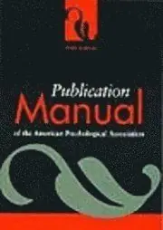 Nedsatt pris Publication Manual of the American Psychological Association | 5:e upplagan