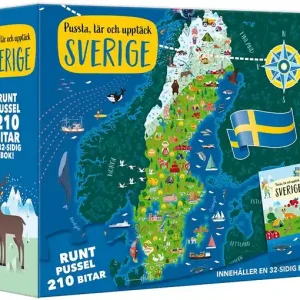 Begränsat antal Pussla, lär och upptäck Sverige | 0:e upplagan