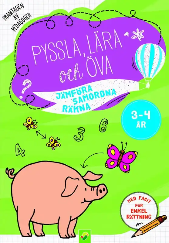 Pyssla, lära och öva 3 - 4 år Jämföra Samordna Räkna | 0:e upplagan Lågt pris